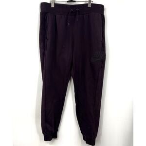 Nike Joggers Mens Standard Fit Winterized Velour Burgundy‎ Sweatpants Size XL